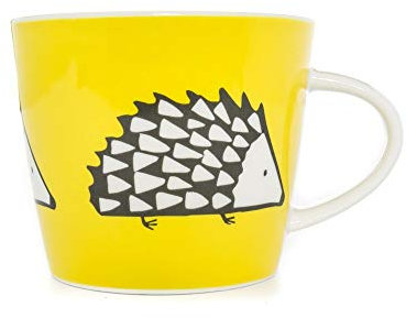 Keith Brymer Jones Collaboration Range - Scion Living Mug Spike Ceramic Mug - Yellow - 350ml - Gift Boxed