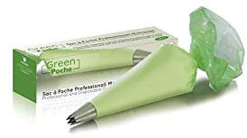 Martellato Desechables Manga pastelera, 50 Piezas, Polietileno, Verde, 55 cm