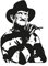 Primestick Wandtattoo Wandaufkleber Freddy Krueger #208B schwarz 90x126cm (RAL9005)