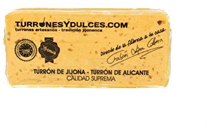 Turrón blando Jijona con almendra marcona NACIONAL, artesano. Tableta de 300 g – Turrones Fabián - ¿Cuál es nuestro secreto? Denominación de Origen Jijona-Alicante. Envasado a mano.