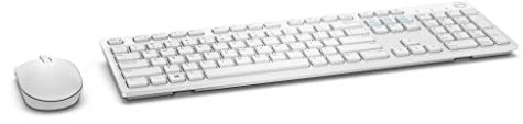 Dell KM636 Standard, Wireless, Keyboard layout EN, White, Mouse included, US International, Numeric keypad