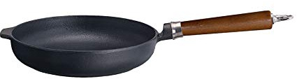 RONNEBY BRUK 120140 Maestro Bratpfanne abgerundete Seite, Farbe Ø 28 cm, Gusseisen schwarz