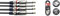 Stagg 18306 - Cavo doppio con jack mono da 60 cm, 2 x 6,3 mm, colore: Nero