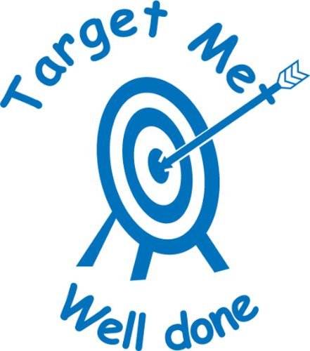 Target Met Self inking teacher reward stamp X12035