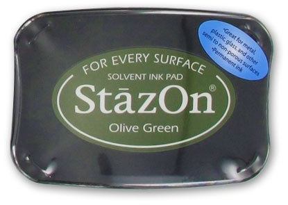 Stempelkissen Stazon Olive Green