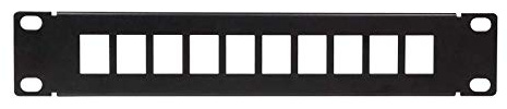 LogiLink Professional ACT108 Keystone Patch Panel schwarz