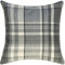 McAlister Textiles Heritage | Sofakissen mit Füllung in Anthrazit Grau | 50 x 50 cm | gewobenes Tartan-Muster kariert | Deko gefülltes Kissen Sofa, Bett, Couch pflegeleichtes Wolle-Gefühl
