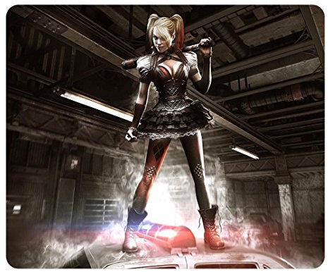 Creative Design Mouse Pad Rectangle Mouse Pad Gaming Mousepad Harley Quinn Batman Rectangle Non-Slip Mousepad Water Resistent Oblong Gaming Mouse Pads