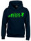 Handball Evolution Kinder Sweatshirt mit Kapuze Hoodie schwarz-Green, Gr.164cm