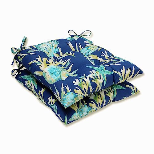 Pillow Perfect Outdoor/Indoor Daytrip Pacific Wrought Iron Seat Cushion (Set of 2)