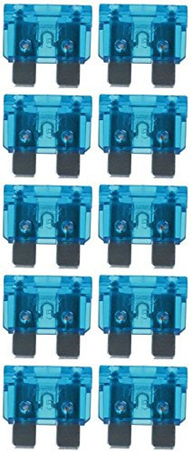 baytronic Standard Flachstecksicherung Kfz-Sicherung (10 Stück 15 A blau)