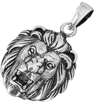 Kiss of Leather Löwenkopf Anhänger aus 925 Sterling Silber Nr. 279