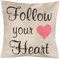 Sass & Belle Follow Your Heart Retro Kissen mit Innen, Mehrfarbig