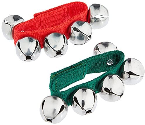 FUZEAU 8442 5 Glöckchen Armband Grün/Rot