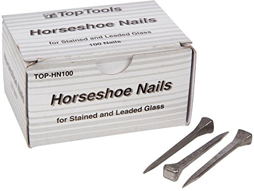 Top Tools Steel 2 Inch Horseshoe Nails Box of 100