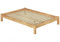 Erst-Holz® Französisches Bett 140x200 Doppelbett Futonbett Massivholzbett Buche Natur Rollrost 60.84-14