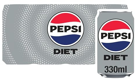 Pepsi Diet Cola Cans, 12 x 330ml