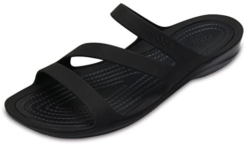 Crocs Herren Swiftwater Sandal W Sandalen, Black/Black, 34/35 EU