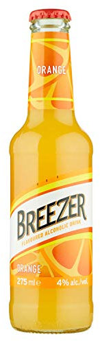 Drink alcolico BREEZER al gusto Arancia, vol. 4%, 24 x 27,5 cl / 275 ml, Drink alcolico premiscelato e pronto da bere in bottiglia