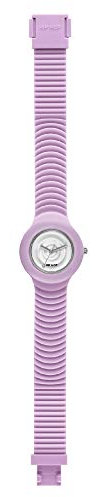 HIP HOP, Collezione Sensoriality, Orologio Donna Aurora Boreale, Cinturino in Silicone Regolabile, Quadrante Bianco, Pratica Chiusura, Cassa 32 mm, Movimento Solo Tempo, Resistente all'Acqua, Lilla