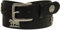 Harrys-Collection Herren Hochwertiger Trachtengürtel mit Edelweiß und Kuhmotiv, Bundweite:110, Farben:schwarz