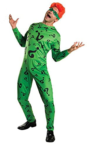 Adult Batman Forever The Riddler Costume, Green, Large