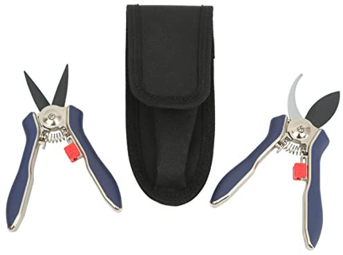Spear & Jackson – Tijeras para podar Rosales con Funda Juego de 2 Gris/Negro, 15 x 4,8 x 2 cm 56516