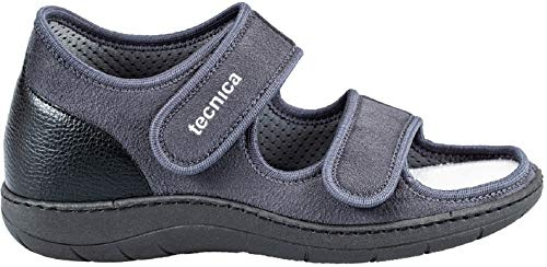 EXTRO STYLE - Sandali Ortopedici Donna e Uomo, Tecnica 11, Per Fasi Post Operatorie, Piede Reumatico, Vasculopatie e Metatarsalgie, Sandali Antiscivolo Con Plantari Estraibili, Grigio