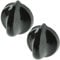 Belling Genuine Temperature Control Knob for Oven Cooker Hob (Black) (Pack of 2)
