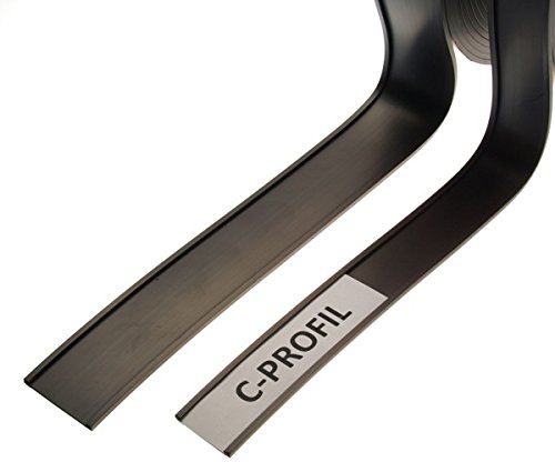 magnets4you 10m magnetische Etikettenleiste/C-Profil Etikett mit Magnet | Länge: 10m, Höhe: 60mm