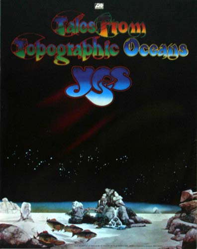 Yes - Topographic Oceans, 1974 » Konzertplakat/Premium Poster | Live Konzert Veranstaltung | DIN A1 «