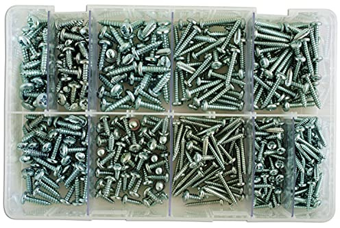 Connect Werkstatt Consumables 35001 verschiedene Selbstschneidende Schrauben, Pozidriv Schrauben, Größe 36-40 (UK 8-12), Set 330