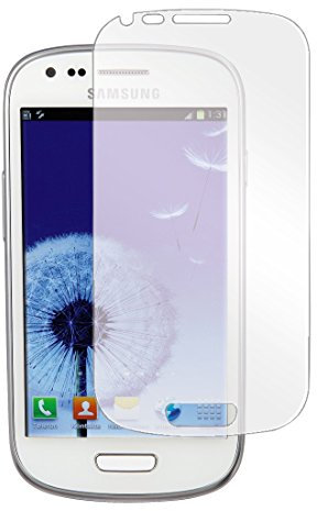 Hama Displayschutzfolie für Samsung Galaxy S3 mini, 2er Set, einfache Anbringung, Ultra-HD Qualität, passgenauer Präzisions-Laser-Cut inkl. antistatischem Mikrofasertuch
