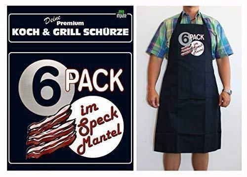 TE-Trend Grillschürzen Kochschürzen in Gastronomie Qualität für Männer Spruchschürze lustiger Spruch, Spruchartikel:Natural Born Griller