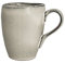 Broste Copenhagen Nordic Sand Becher mit Henkel aus Steingut - spülmaschinenfest - Inhalt 250ml - ideal für Kaffee, Tee und Kakao, Creme