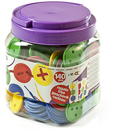 Miniland Educational 154221 - Juego de Costura, 140 Piezas, Multicolor (154221)