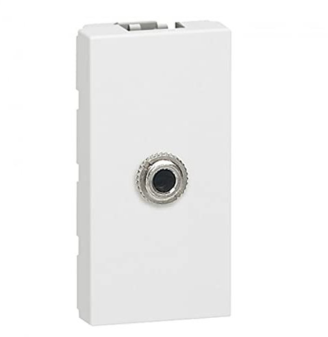 Legrand 078773 Mosaic HD 15 Prise, Femelle + Jack, 3.5mm à Souder, 1 Module, Blanc
