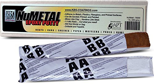 KBS Coatings 70003 NuMetal Epoxy Spachtel, Schwarz