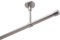 DécoProfi Gardinenstangen Chrom Matt 1-läufig Ø 16 mm L: 180 cm I Endkappe Gardinen/Vorhangstange im Set I Inklusive Träger, Befestigung und Endstücke I Decken- oder Wandbefestigung