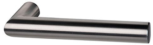 Alpertec Drückerpaar Ronny Edelstahlfarbig lackiert Vierkant passend zu flaches Langschild- und Rosttenpaar, 8mm, 32458300K1