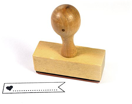 Frau WunderVoll Stempel Beschriften - aus Holz, Schrift-/ Motivgröße: 5,8 x 1,3 cm/Motivstempel Textstempel Gummi Holz Gummistempel Stempel Gastgeschenk Stempel Hochzeit Ministempel Dekostempel