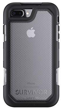 Griffin Summit Case for iPhone 7 Plus - Black/Clear, GB42827