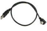Microconnect USBAB05ANGLED – USB Cable (Male/Male, 0.5 M, Black)