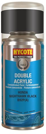 Hycote Double Acrylic Aerosol Car Spray Paint, Honda - Nighthawk Black, 150 ml