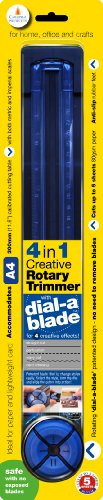 Cathedral Products A4 Dial-A-Blade Creative Paper Trimmer - Straight Cut, Wavy Cut, Perforations and Card Creasing in One Trimmer!