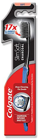 Colgate Slim Soft Anthrazit Schwarz Zahnbürste