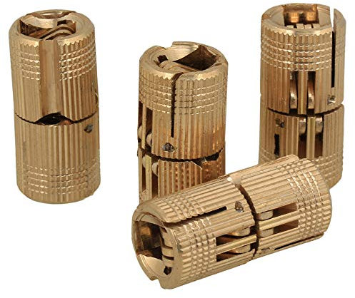 BQLZR Versteckend Kupfer Scharnier für DIY Holztür Wohnwagen Arbeitsplatte 12mm 4er Pack