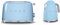 Smeg TSF01PBUK KLF01PBUK | 50s Retro Style 2 Slice Toaster & Kettle Set in Pastel Blue