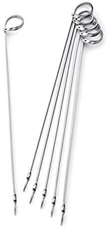 Weber 8305 Basic Spieße-Set, 6 Stück, silber