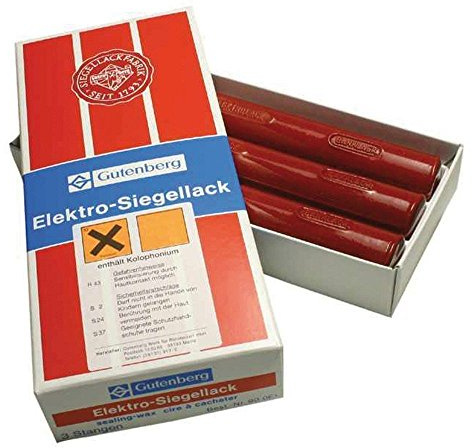 GUTENBERG 40201 Siegellack 3 Stangen - zinnoberrot